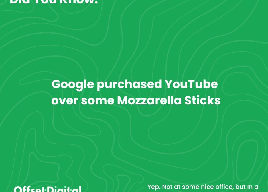 How Mozzarella Sticks Played a Role in Googles Purchase of YouTube.