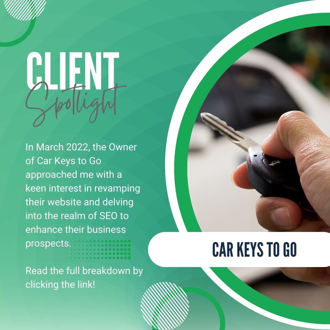 SEO client spotlight - Car Keys to Go